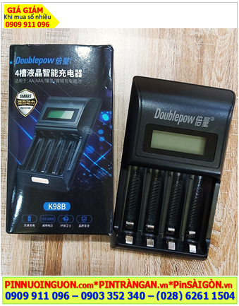 DoublePow K98B, Máy sạc pin AA, AAA DoublePow K98B (Màn hình LCD, Sạc được 2-4 pin, Tự Ngắt khi pin đầy)